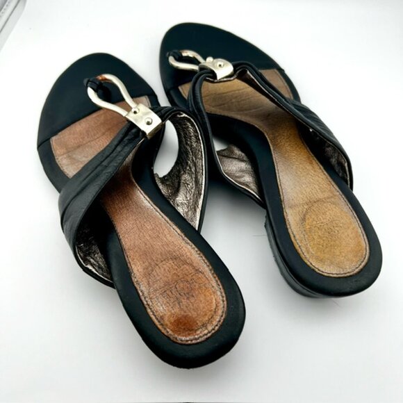 Sofft Womens Leather Sandals black, Size 8M - Picture 4 of 9